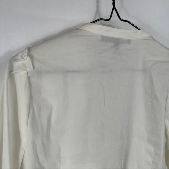 BCBG MaxAzria Cream Tie-Front Blouse - Picture 12 of 12